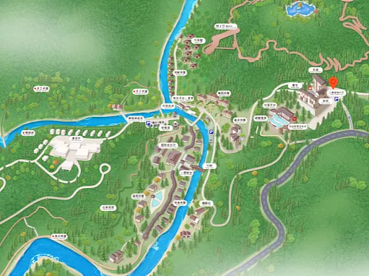 彬县结合景区手绘地图智慧导览和720全景技术，可以让景区更加“动”起来，为游客提供更加身临其境的导览体验。